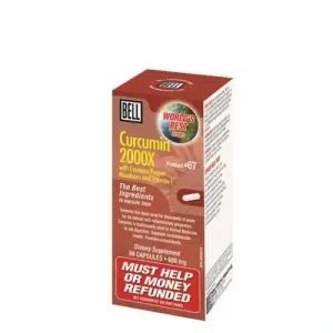Bell #67 Curcumin 2000X® – 90 Capsules (680 mg)