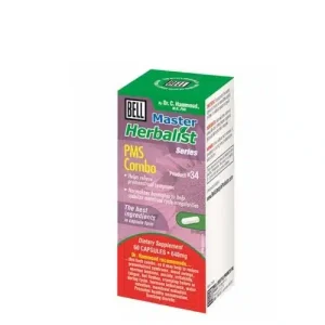 Bell Master Herbalist #34 PMS Combo – 60 Capsules (640mg)