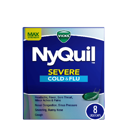 NyQuil™ SEVERE Cough, Cold & Flu Nighttime Relief LiquiCaps