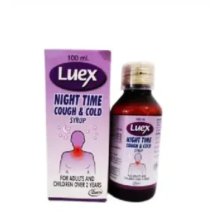 Luex Night Time Cough and Cold Syrup – 100ml