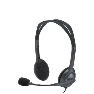 LOGITECH H111 Corded Stereo Headset - BLACK - 3.5 MM