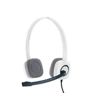 LOGITECH H150 Corded Stereo Headset - CLOUD WHITE - Dual Plug