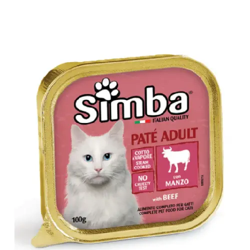Simba Cat Food, Pate (Beef Flavor) 100g Simba Cat Food, Pate (Beef Flavor) 100g