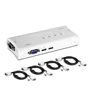 4-Port USB KVM Switch Kit
