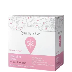 Summer's Eve Sheer Floral feminine wipes