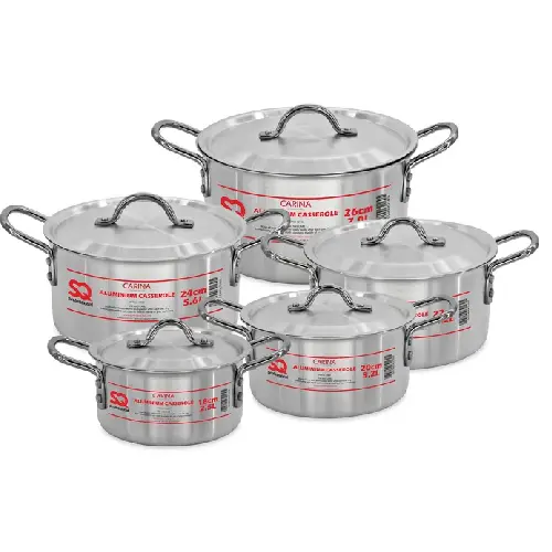 CARINA - STAINLESS STEEL SET - 5PC (1) CARINA - STAINLESS STEEL SET - 5PC