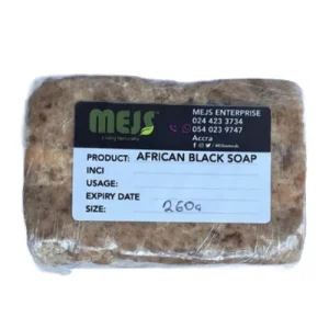 African Black Soap Bar (Alata Samina) with Neem Oil