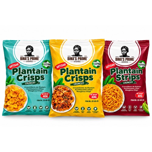 BINAS PRIME Plantain Crisps CRUNCHY 40g-2